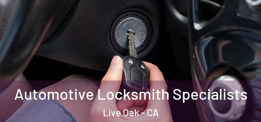  Automotive Locksmith Specialists Live Oak - CA